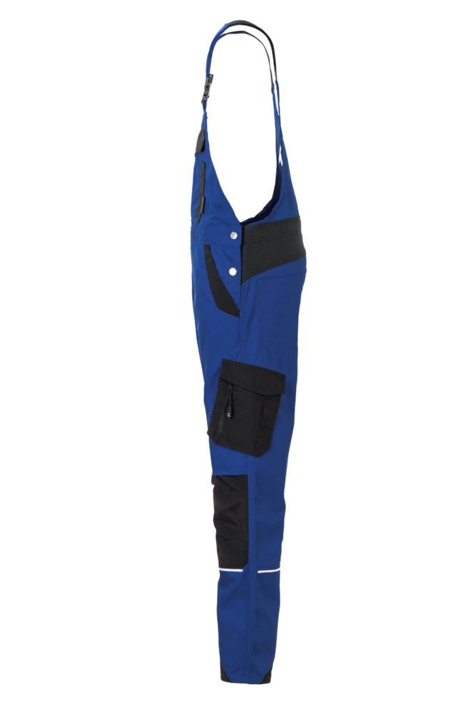 Planam Norit Damen Latzhose kornblau schwarz Größe 38