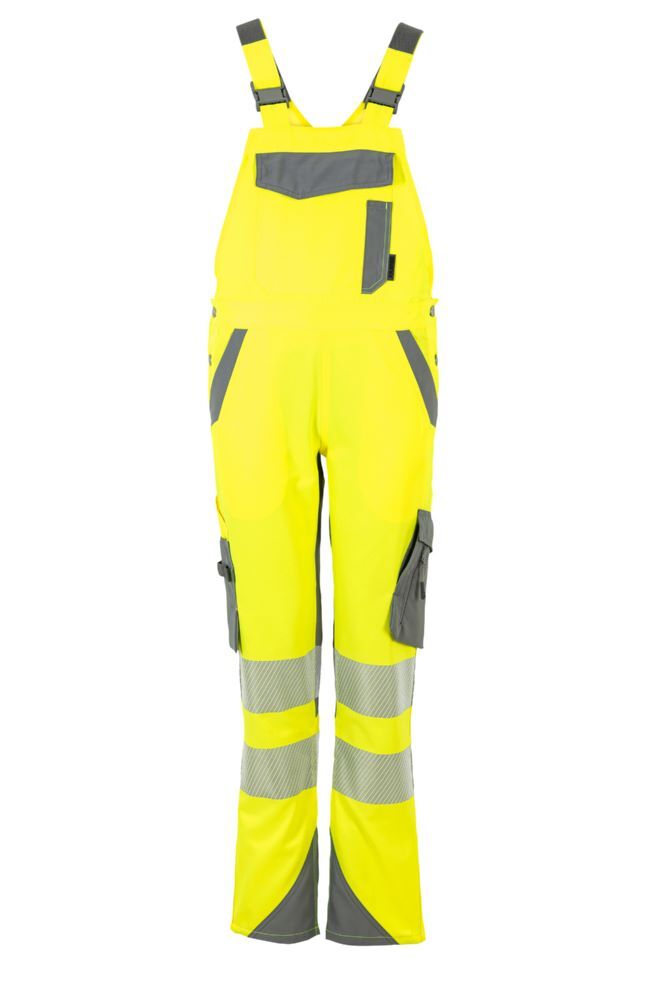 Produktbild PLANAM Norit Warnschutz Damen Latzhose gelb zink Größe 42