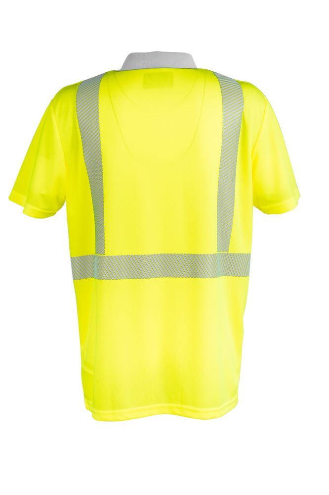 Produktbild Norit Warnschutz Poloshirt kurzarm gelb/zink XL bild 3