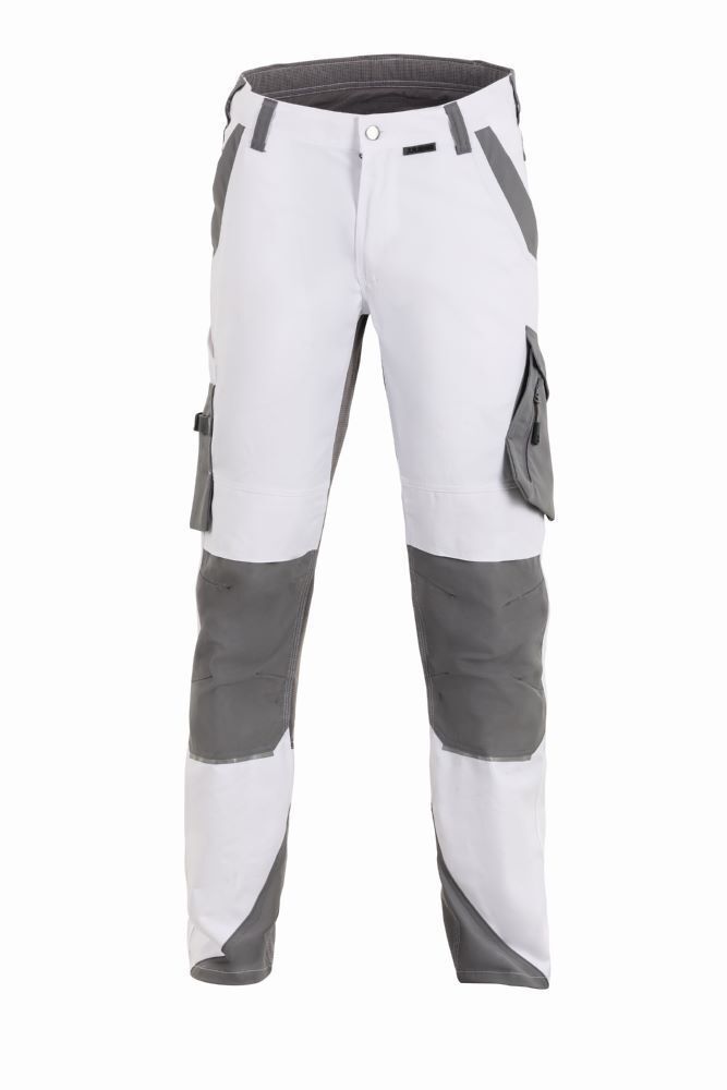 Planam Norit Herren Bundhose mit Kniepolster in weiß zink Gr.98 Produktbild Planam Norit Herren Bundhose mit Kniepolster in weiß zink Gr.98