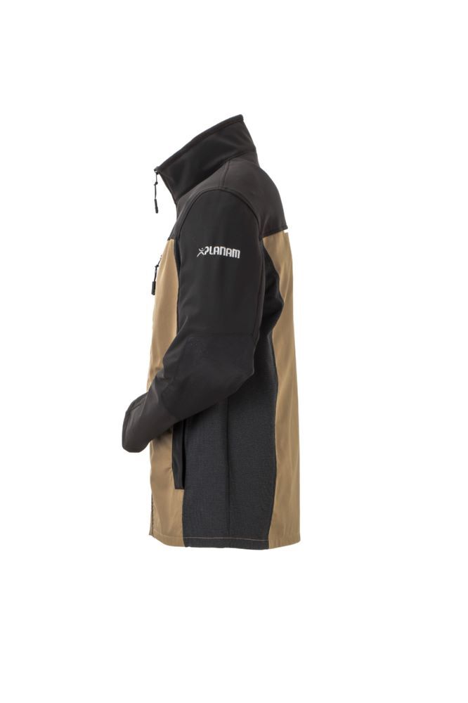 Planam Norit Herren Hybridjacke sand schwarz Größe 58 Produktbild Planam Norit Herren Hybridjacke sand schwarz Größe 58 bild 2