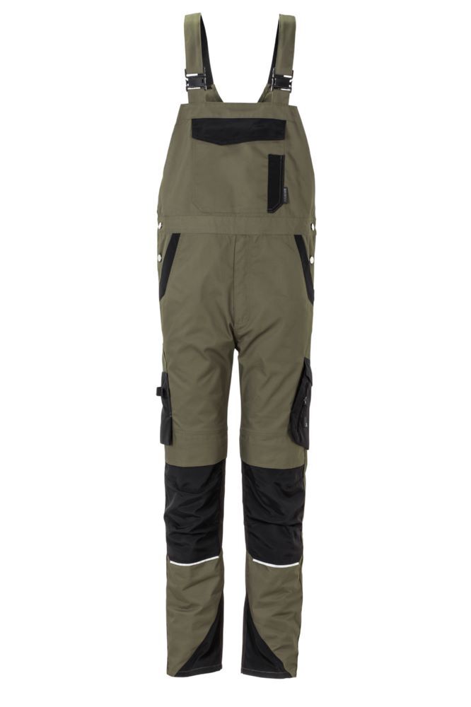 Planam Norit Herren Latzhose oliv schwarz Größe 25 Produktbild Planam Norit Herren Latzhose oliv schwarz Größe 25