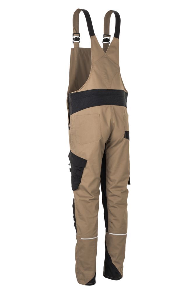 Planam Norit Herren Latzhose sand schwarz Größe 50 Planam Norit Herren Latzhose sand schwarz Größe 50