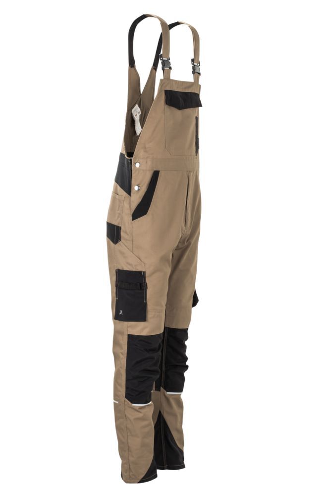 Planam Norit Herren Latzhose sand schwarz Größe 50 Planam Norit Herren Latzhose sand schwarz Größe 50