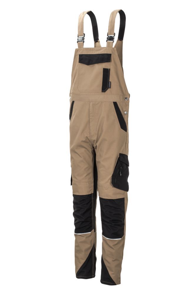 Planam Norit Herren Latzhose sand schwarz Größe 50 Planam Norit Herren Latzhose sand schwarz Größe 50