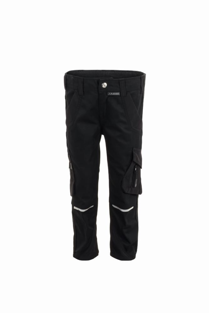 Planam Norit Kids Bundhose mit Reflexstreifen schwarz Gr. 86 92 Planam Norit Kids Bundhose mit Reflexstreifen schwarz Gr. 86 92
