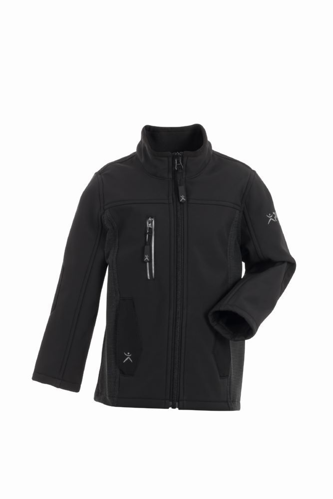 Planam Norit Kids Pure Softshelljacke in der Farbe schwarz Gr. 110 116 Produktbild Planam Norit Kids Pure Softshelljacke in der Farbe schwarz Gr. 110 116