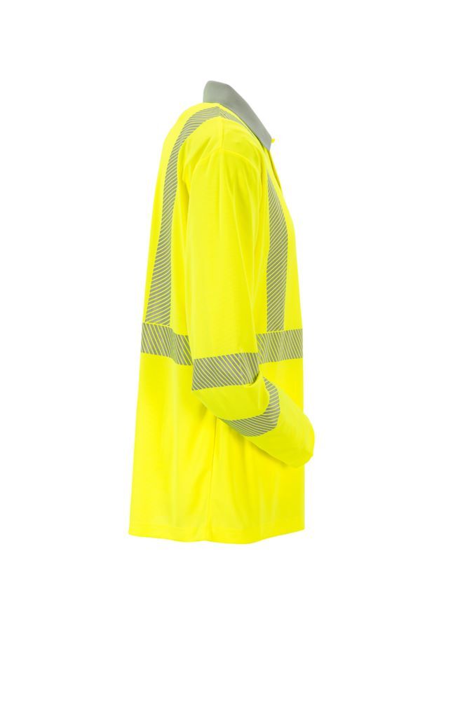 Produktbild Norit Warnschutz Poloshirt langarm gelb/zink XL bild 4