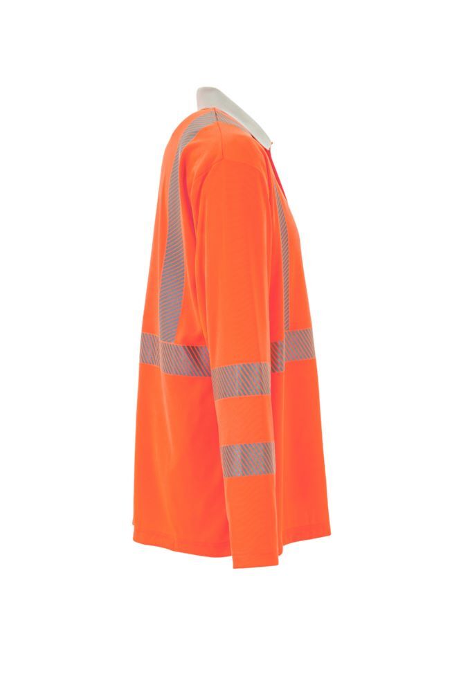 Produktbild Norit Warnschutz Poloshirt langarm orange/zink L bild 4