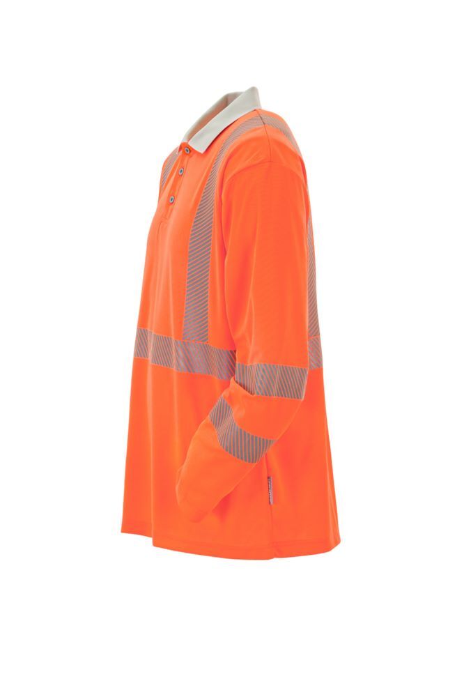 Produktbild Norit Warnschutz Poloshirt langarm orange/zink L bild 2