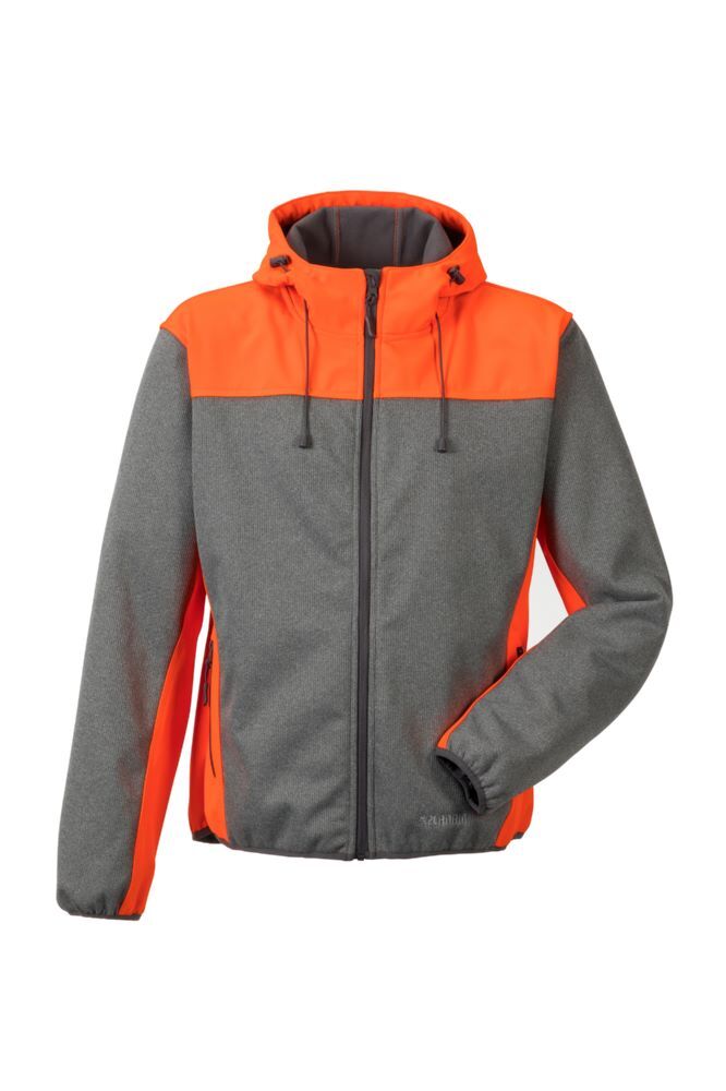 Planam Outdoor Kontrast Softshelljacke grau orange Größe M Produktbild Planam Outdoor Kontrast Softshelljacke grau orange Größe M
