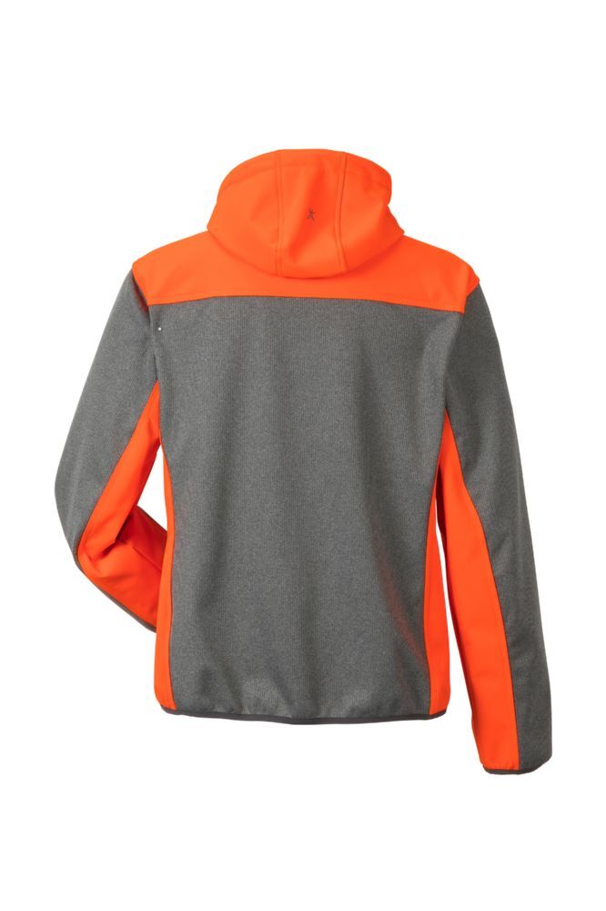 Planam Outdoor Kontrast Softshelljacke grau orange Größe M Produktbild Planam Outdoor Kontrast Softshelljacke grau orange Größe M bild 3
