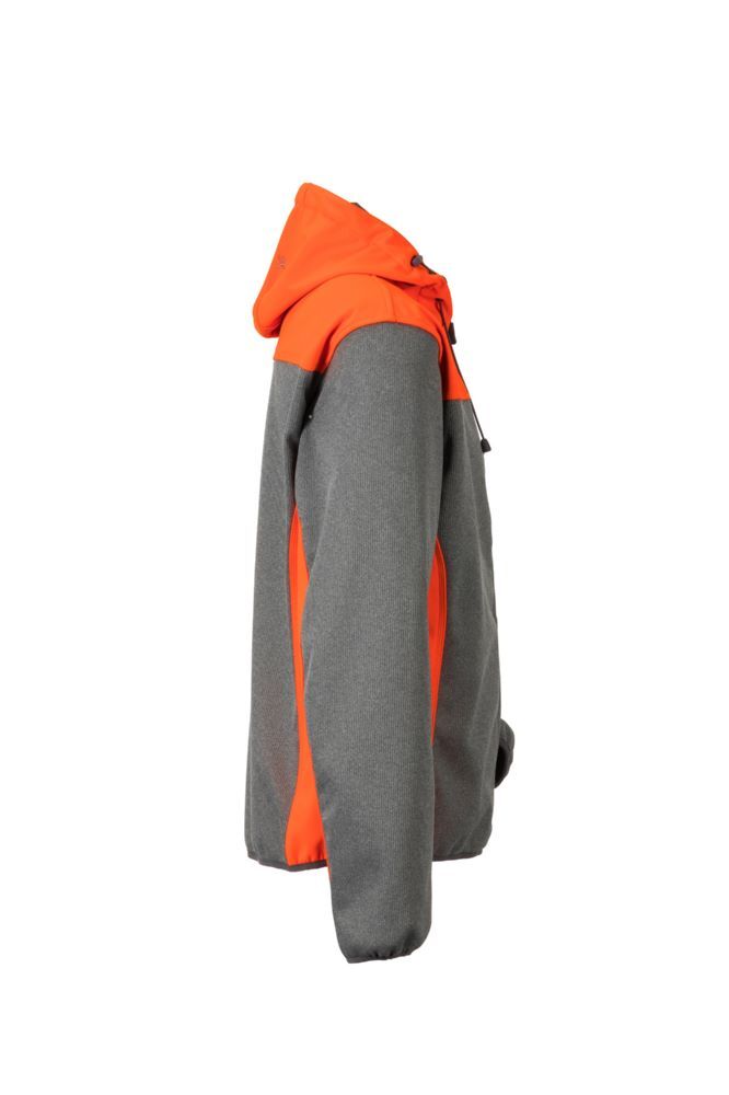 Planam Outdoor Kontrast Softshelljacke grau orange Größe M Produktbild Planam Outdoor Kontrast Softshelljacke grau orange Größe M bild 4