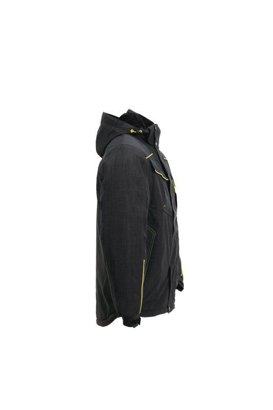 Planam Outdoor Neon Regenjacke grau grün Größe M Produktbild Planam Outdoor Neon Regenjacke grau grün Größe M bild 3