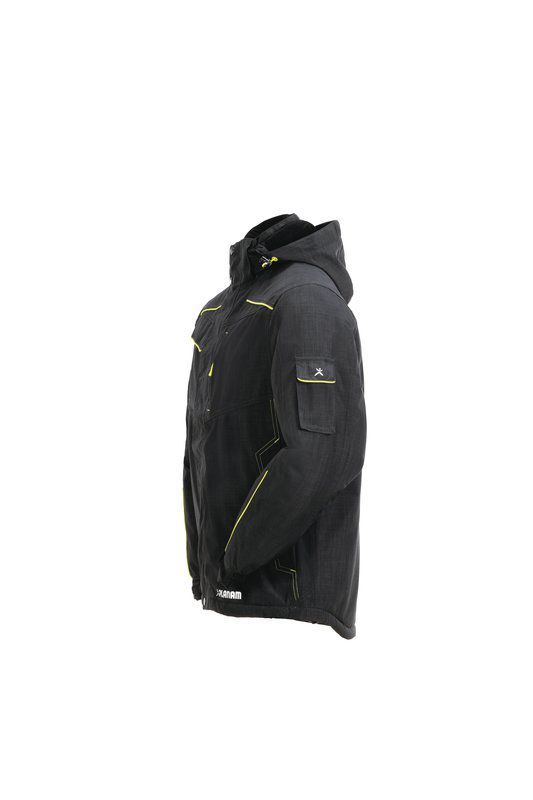 Planam Outdoor Neon Regenjacke grau grün Größe M Produktbild Planam Outdoor Neon Regenjacke grau grün Größe M bild 4