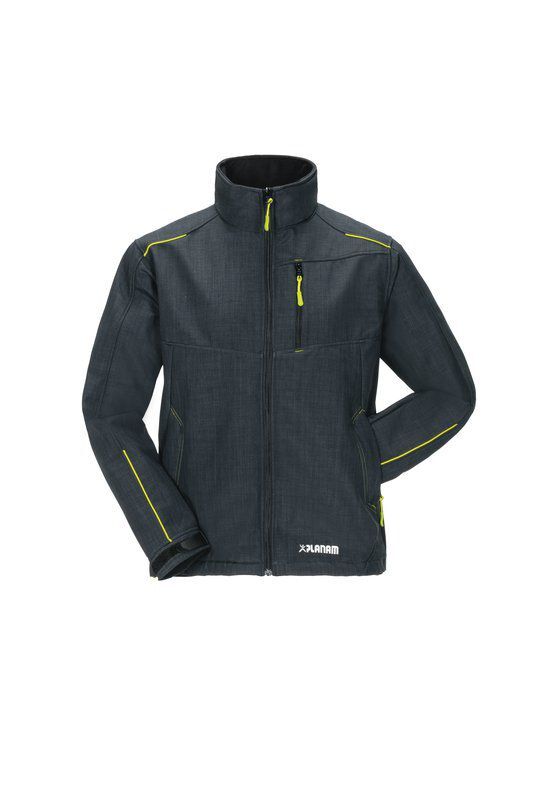 Planam Outdoor Neon Softshelljacke grau grün Größe L Produktbild Planam Outdoor Neon Softshelljacke grau grün Größe L