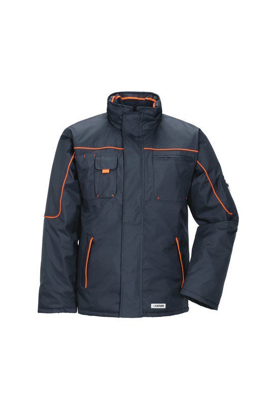 Planam Outdoor Piper Winterjacke marine orange Größe L Produktbild Planam Outdoor Piper Winterjacke marine orange Größe L