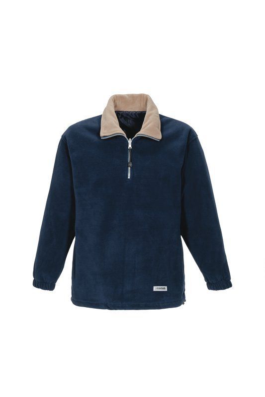 Planam Outdoor Relax Fleecetroyer Jacke marine camel Größe XL Produktbild Planam Outdoor Relax Fleecetroyer Jacke marine camel Größe XL