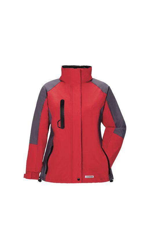 Planam Outdoor Regenjacke Shape Damen rot grau Größe XL Produktbild Planam Outdoor Regenjacke Shape Damen rot grau Größe XL