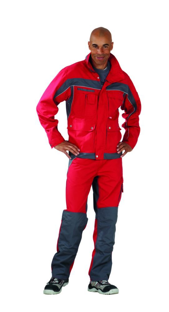 Produktbild Planam Plaline Arbeitsjacke Bundjacke rot schiefer Größe 46 bild 2