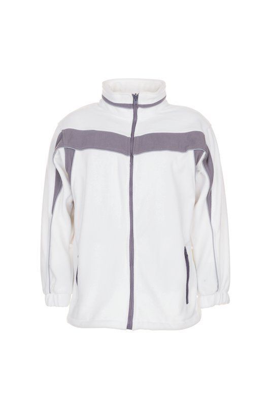 Planam Plaline Arbeitsjacke Fleecejacke reinweiß zink Größe XS Planam Plaline Arbeitsjacke Fleecejacke reinweiß zink Größe XS