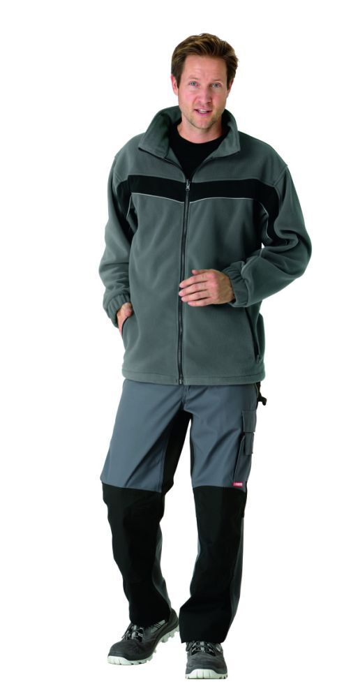 Planam Plaline Arbeitsjacke Fleecejacke schiefer schwarz Größe L Produktbild Planam Plaline Arbeitsjacke Fleecejacke schiefer schwarz Größe L bild 2