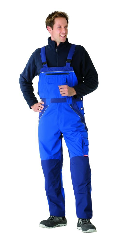 Produktbild Planam Plaline Arbeitshose Latzhose kornblau marine Größe 98 bild 2
