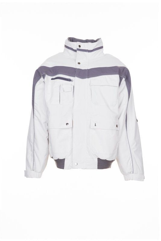 Planam Plaline Arbeitsjacke Winterblouson reinweiß zink Größe XXL Produktbild Planam Plaline Arbeitsjacke Winterblouson reinweiß zink Größe XXL