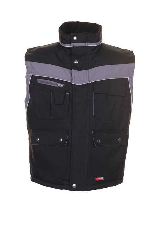 Planam Plaline Arbeitsweste Winterweste schwarz zink Größe L Produktbild Planam Plaline Arbeitsweste Winterweste schwarz zink Größe L