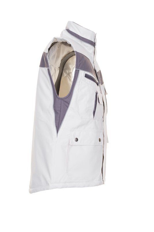 Planam Plaline Arbeitsweste Winterweste reinweiß zink Größe L Produktbild Planam Plaline Arbeitsweste Winterweste reinweiß zink Größe L bild 3