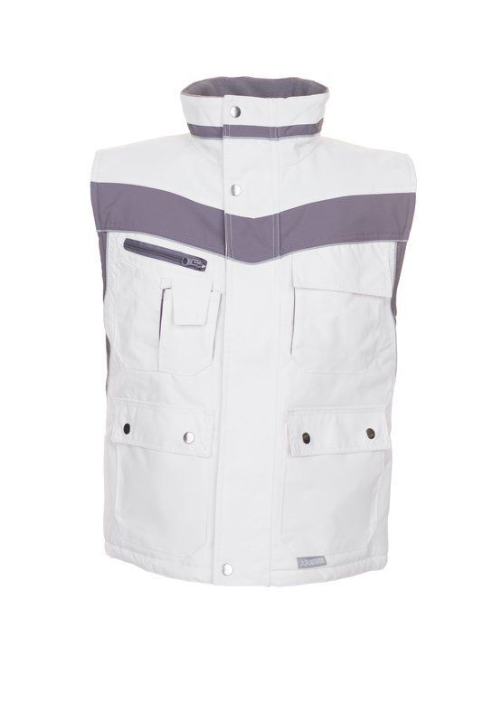 Planam Plaline Arbeitsweste Winterweste reinweiß zink Größe XXL Produktbild Planam Plaline Arbeitsweste Winterweste reinweiß zink Größe XXL