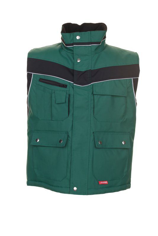 Planam Plaline Arbeitsweste Winterweste grün schwarz Größe XXL Produktbild Planam Plaline Arbeitsweste Winterweste grün schwarz Größe XXL