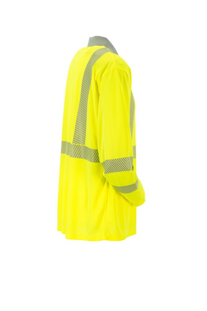 Produktbild Norit Warnschutz Poloshirt langarm gelb/zink 4XL bild 3