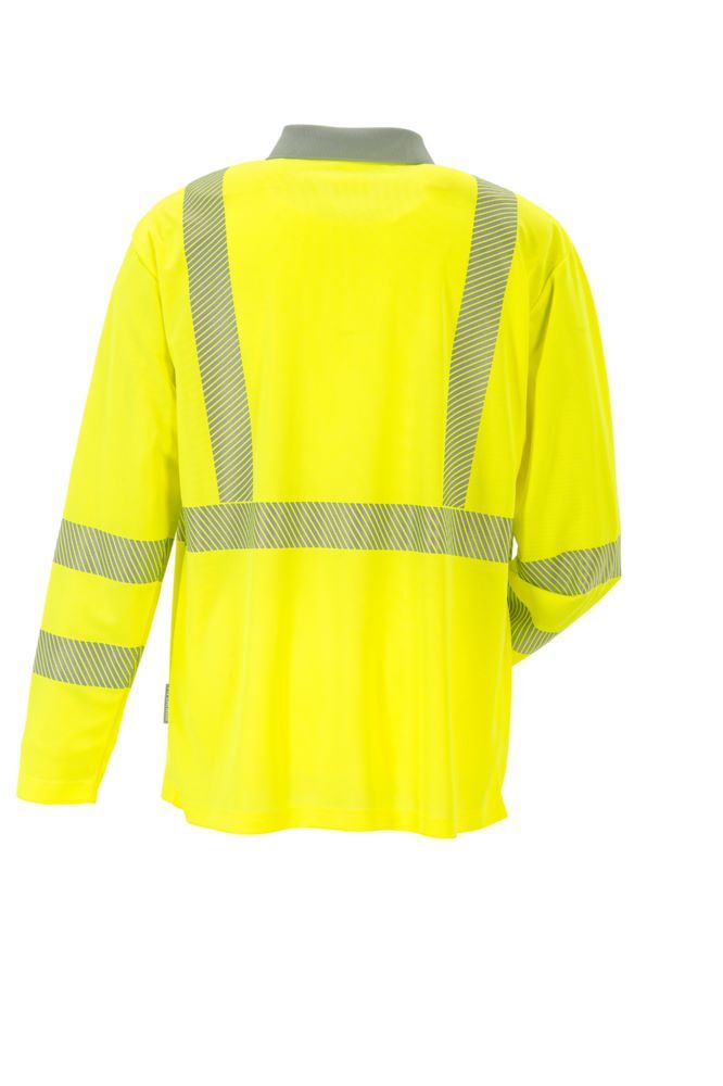 Produktbild Norit Warnschutz Poloshirt langarm gelb/zink 4XL bild 2