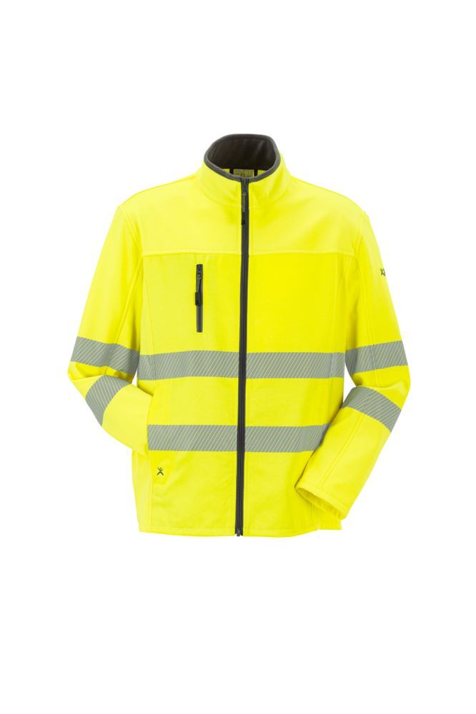 Produktbild PLANAM Norit Warnschutz Herren Pure Softshelljacke gelb Größe 42