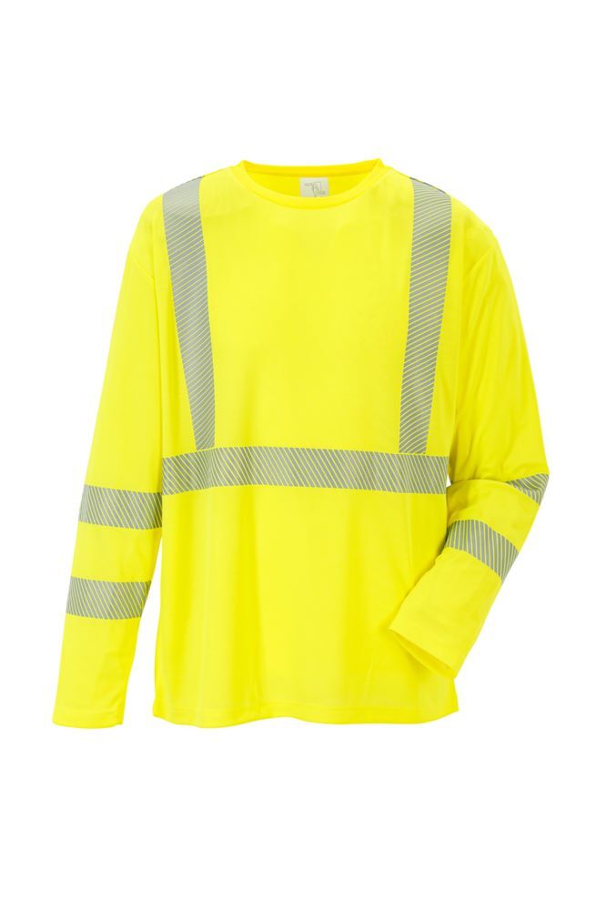 Produktbild PLANAM Norit Warnschutz Arbeits Shirt langarm gelb Größe XS