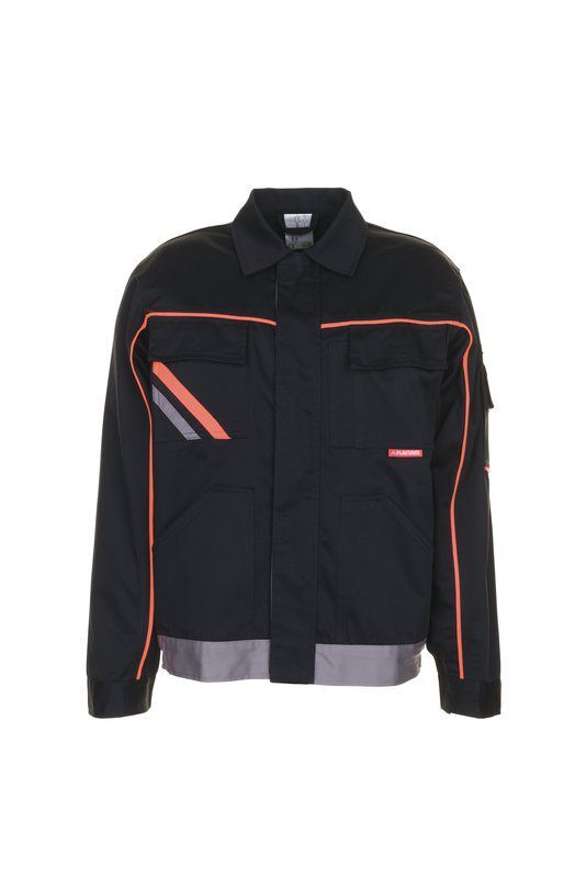 Planam Visline Arbeitsjacke V2 Bundjacke schwarz orange zink Größe 106 Produktbild Planam Visline Arbeitsjacke V2 Bundjacke schwarz orange zink Größe 106