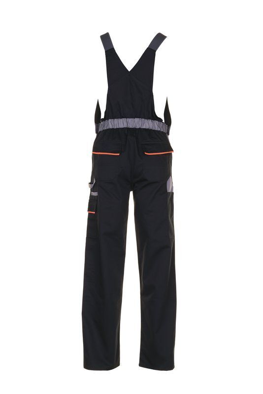 Planam Visline Arbeitshose Latzhose schwarz orange zink Größe 64 Produktbild Planam Visline Arbeitshose Latzhose schwarz orange zink Größe 64 bild 3