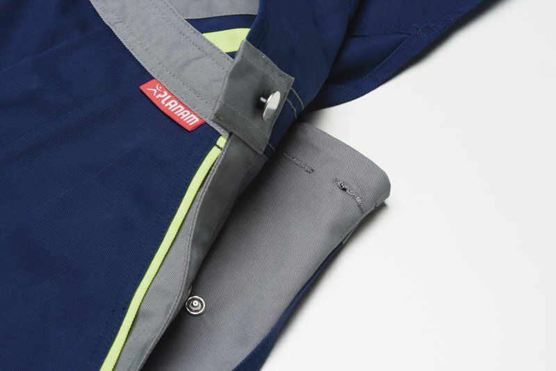 Produktbild Planam Visline Arbeitshose Latzhose marine gelb zink Größe 42 bild 6