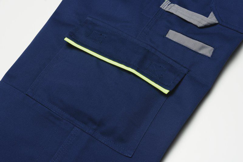 Planam Visline Arbeitshose Latzhose marine gelb zink Größe 52 Produktbild Planam Visline Arbeitshose Latzhose marine gelb zink Größe 52 bild 7