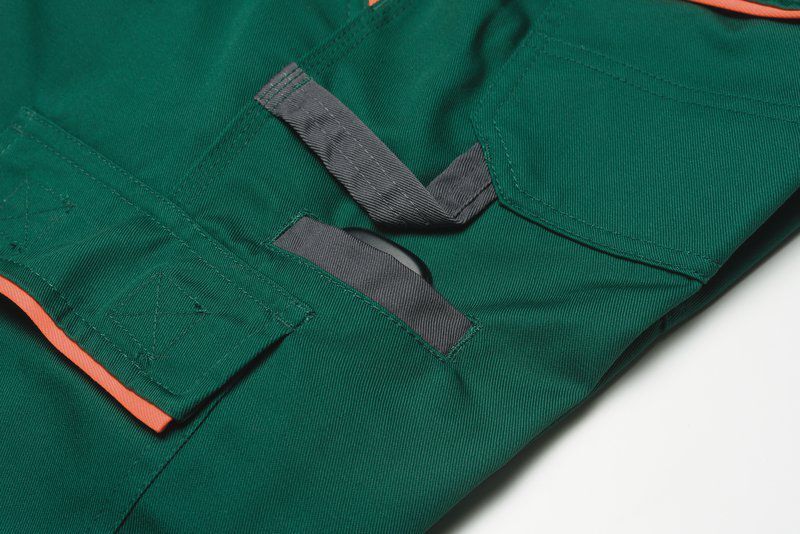 Planam Visline Arbeitshose Shorts zink orange schiefer Größe S