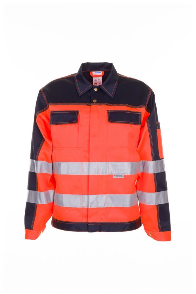 Planam Warnschutz Bundjacke orange marine Größe 30 Produktbild Planam Warnschutz Bundjacke orange marine Größe 30