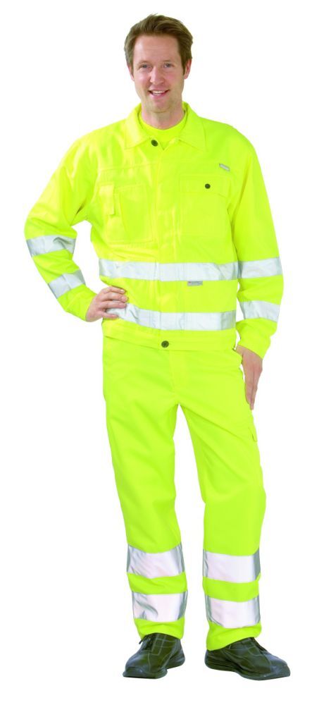 Planam Warnschutz Bundjacke uni gelb Größe 50 Produktbild Planam Warnschutz Bundjacke uni gelb Größe 50 bild 2