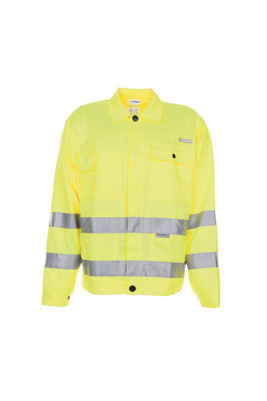 Planam Warnschutz Bundjacke uni gelb Größe 62 Produktbild Planam Warnschutz Bundjacke uni gelb Größe 62