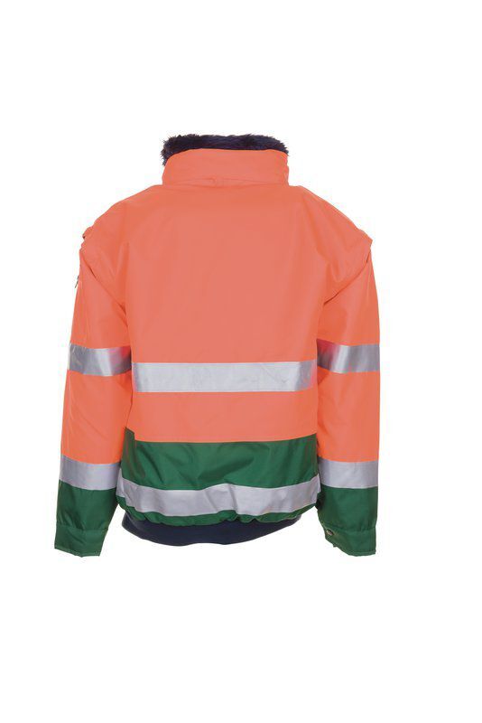 Planam Warnschutz Comfortjacke orange grün Größe S Produktbild Planam Warnschutz Comfortjacke orange grün Größe S bild 3