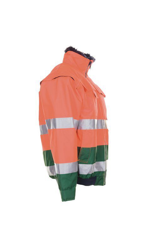 Planam Warnschutz Comfortjacke orange grün Größe S Produktbild Planam Warnschutz Comfortjacke orange grün Größe S bild 4
