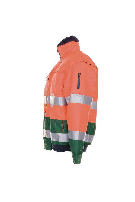 Planam Warnschutz Comfortjacke orange grün Größe M Produktbild Planam Warnschutz Comfortjacke orange grün Größe M bild 5