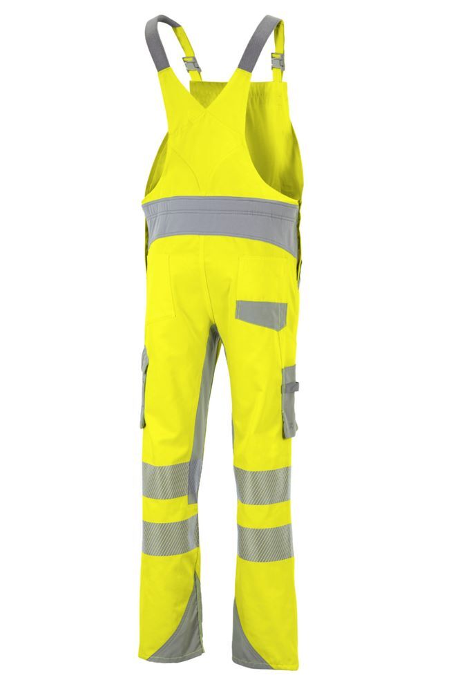 Produktbild Norit Warnschutz Herren Latzhose gelb/zink 52 bild 5