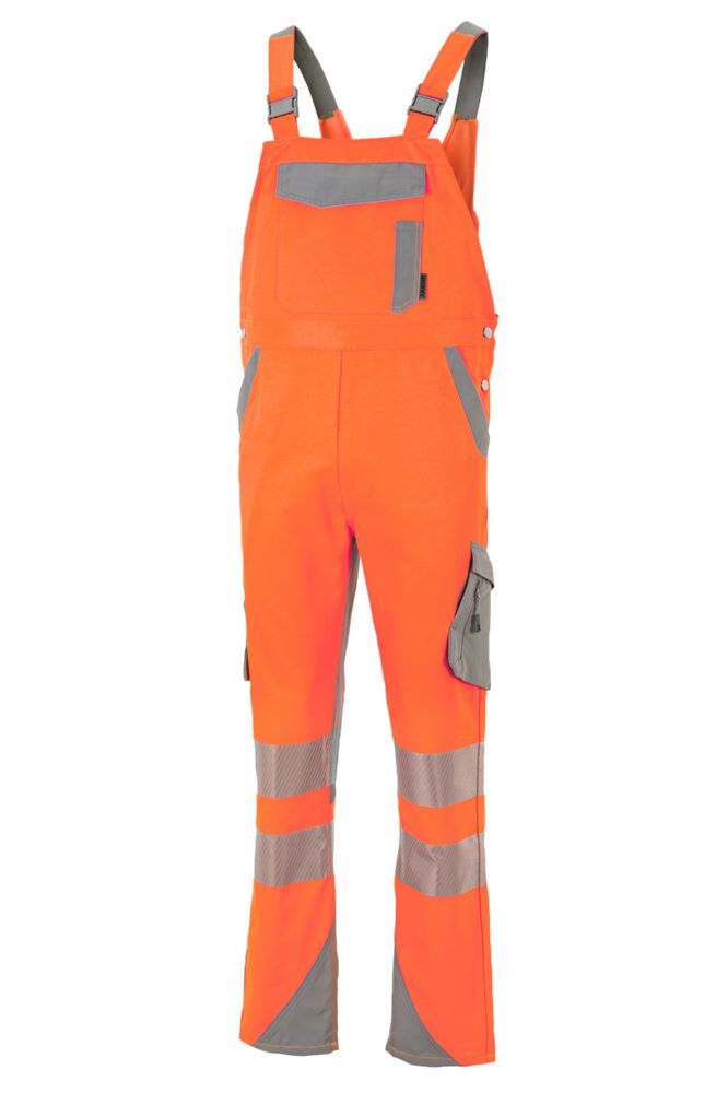 Produktbild Norit Warnschutz Herren Latzhose orange/zink 106 bild 2