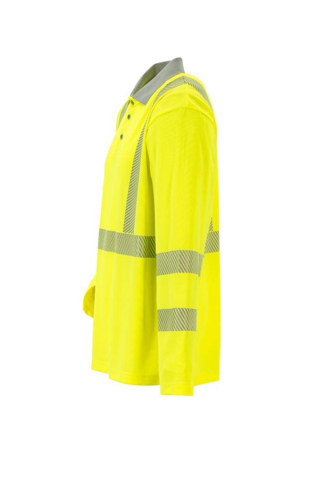 Produktbild Norit Warnschutz Poloshirt langarm gelb/zink XS bild 2